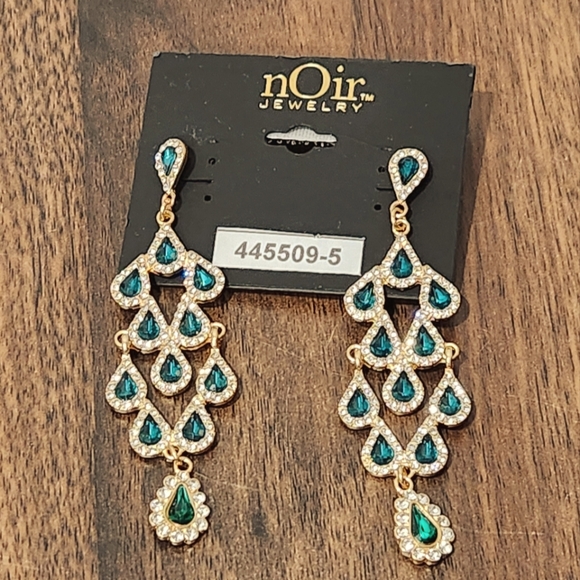 2/$30 nOir Jewelry Rhinestone Dangling Earrings - Picture 1 of 2